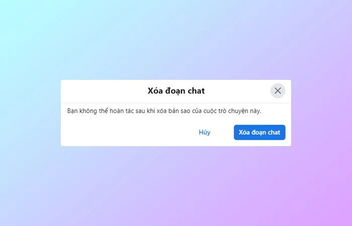 Cách xóa vĩnh viễn tin nhắn trên Messenger không khôi phục được