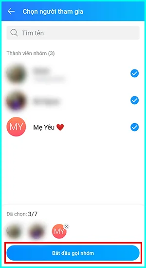 gọi video call nhóm zalo trên điện thoại