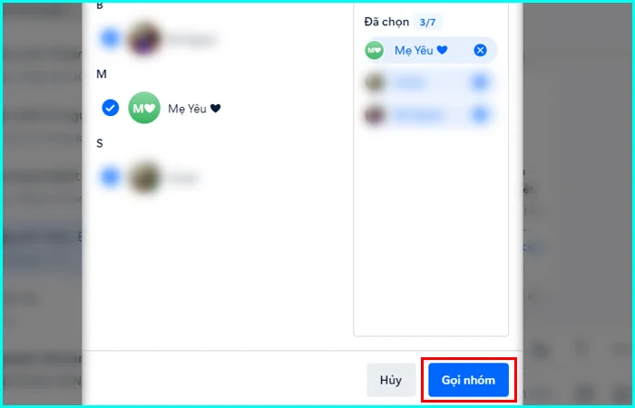 gọi video call nhóm zalo trên máy tính