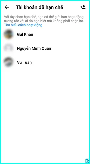 hướng dẫn bỏ hạn chế tin nhắn messenger