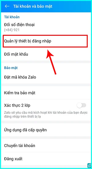 hướng dẫn xóa lịch sử đăng nhập trên zalo