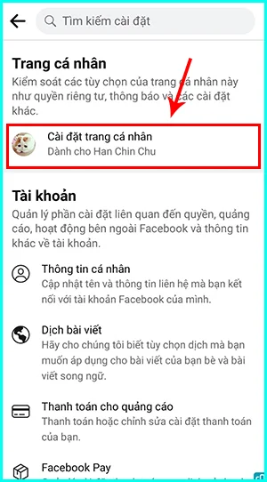 kiểm tra danh sách chặn trên Facebook