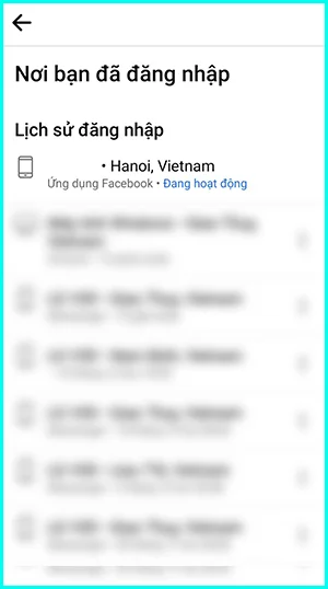 kiểm tra lịch sử thiết bị đã đăng nhập