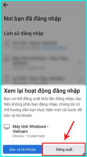 kiểm tra lịch sử thiết bị đã đăng nhập