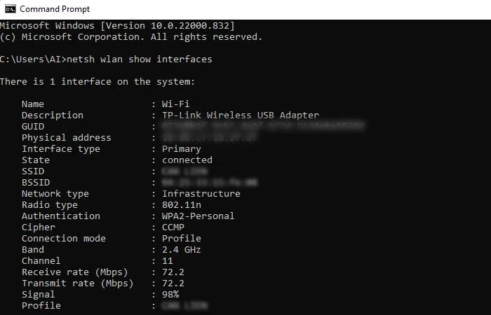 kiểm tra tín hiệu mạng wifi