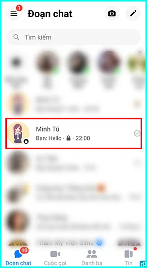 làm sao để biết có cuộc chuyện bí mật trên Messenger