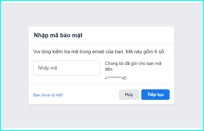 lấy lại mật khẩu facebook khi dùng 1 số điện thoại cho 2 tài khoản facebook