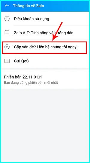 liên hệ với tổng đài zalo