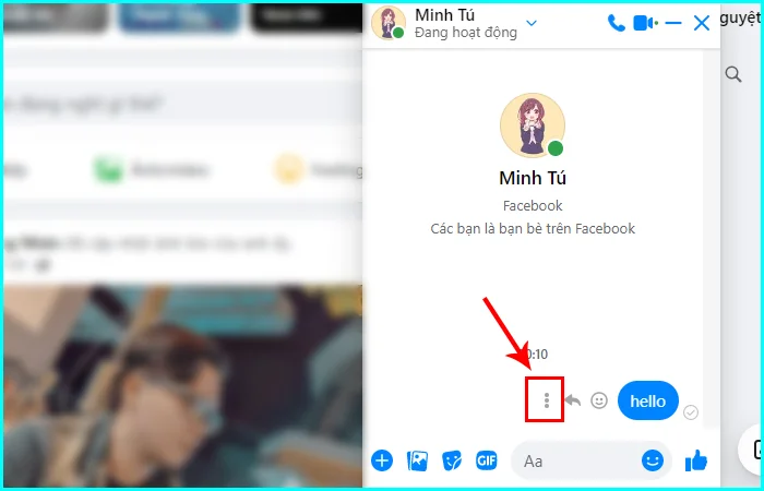 xóa toàn bộ cuộc trò chuyện trên Messenger bằng máy tính