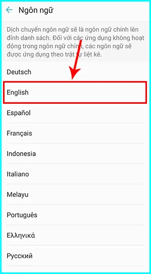 cách đối ngôn ngữ Facebook Messenger trên Android