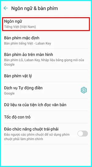 cách đối ngôn ngữ Facebook Messenger trên Android