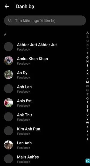 cách xóa gợi ý tìm kiếm trên Messenger