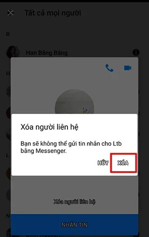 cách xóa gợi ý tìm kiếm trên Messenger