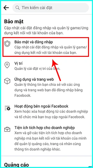 tiến hành kiểm tra những thiết bị đã đăng nhập vào Facebook và tiến hành đăng xuất