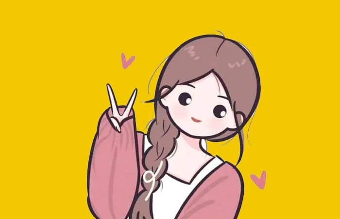 Ảnh hoạt hình nữ ngầu