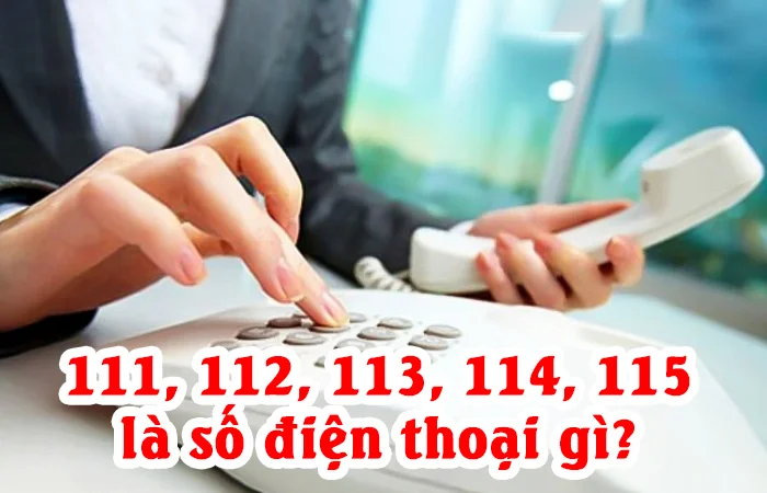 111, 112, 113, 114, 115 là số điện thoại gì? Hướng dẫn cách gọi số điện thoại khẩn cấp