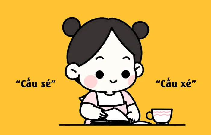 Cấu xé hay Cấu sé từ nào viết đúng chính tả?