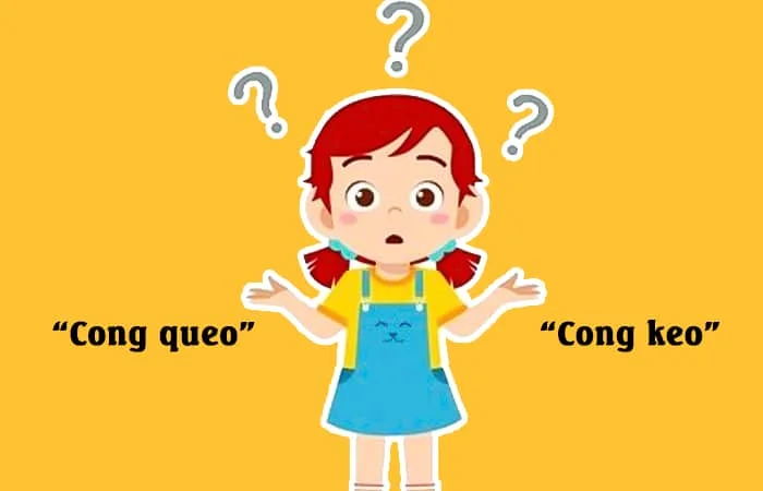 Cong keo hay Cong queo từ nào viết đúng chính tả?