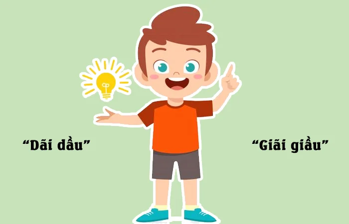Dãi dầu hay Giãi giầu từ nào viết đúng chính tả?