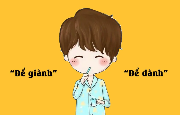 Để giành hay Để dành từ nào viết đúng chính tả?