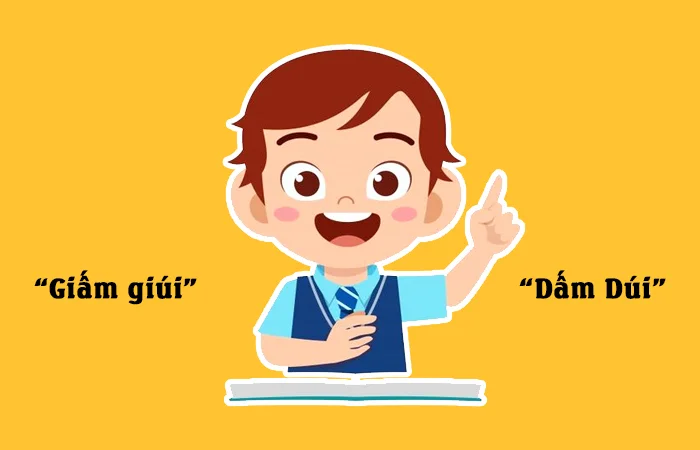 Giấm giúi hay Dấm dúi từ nào viết đúng chính tả?