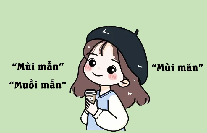 Mùi mẫn, Muồi mẫn hay Mùi mãn từ nào viết đúng chính tả?