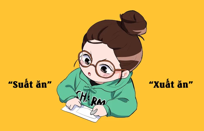 Suất ăn hay Xuất ăn đâu là từ viết đúng chính tả?