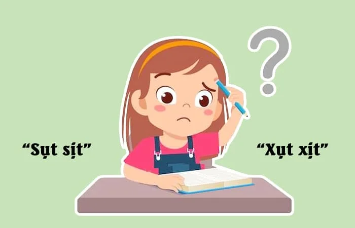 Sụt sịt hay Xụt xịt đâu là từ viết đúng chính tả?