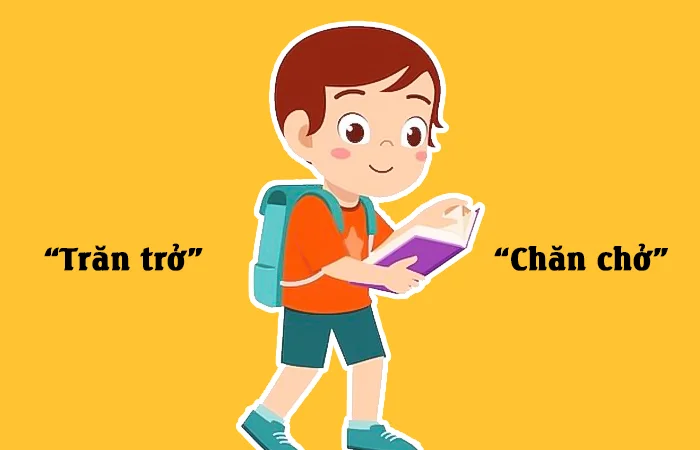 trăn trở hay chăn chở