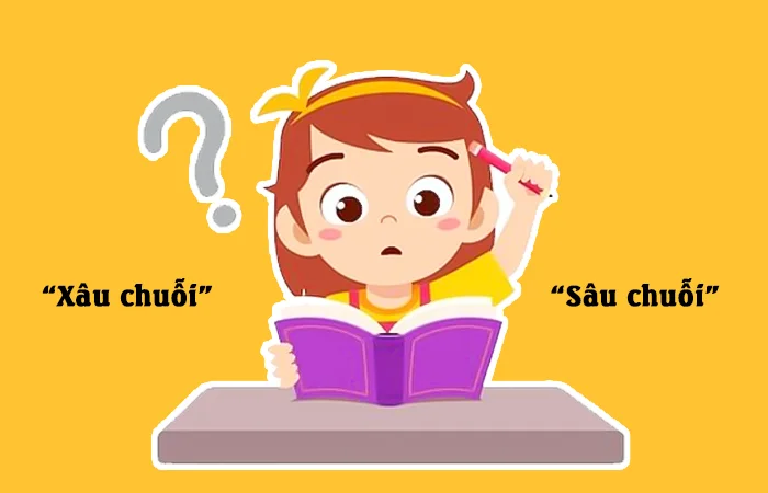 Xâu chuỗi hay Sâu chuỗi từ nào viết đúng chính tả?