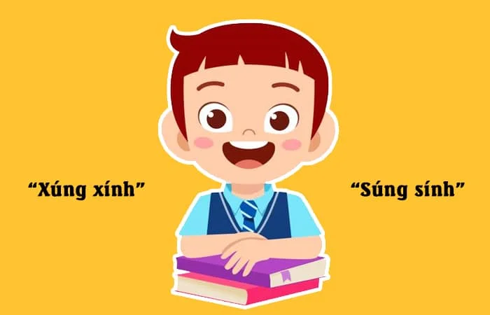 Xúng xính hay Súng sính từ nào viết đúng chính tả?