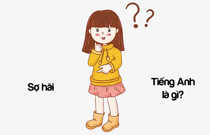 Sợ hãi tiếng Anh là gì? Tôi rất sợ tiếng Anh là gì?