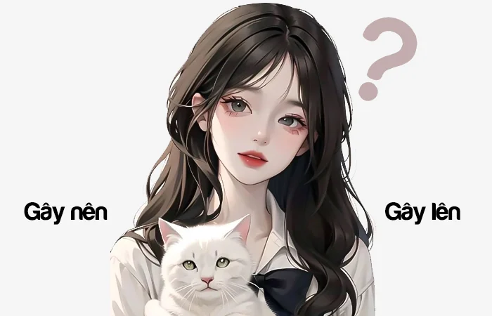 Gây nên hay Gây lên từ nào viết đúng chính tả?