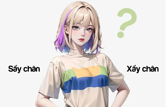 Sẩy chân hay Xẩy chân từ nào viết đúng chính tả?