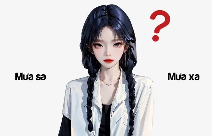 Mưa sa hay Mưa xa từ nào viết đúng chính tả?