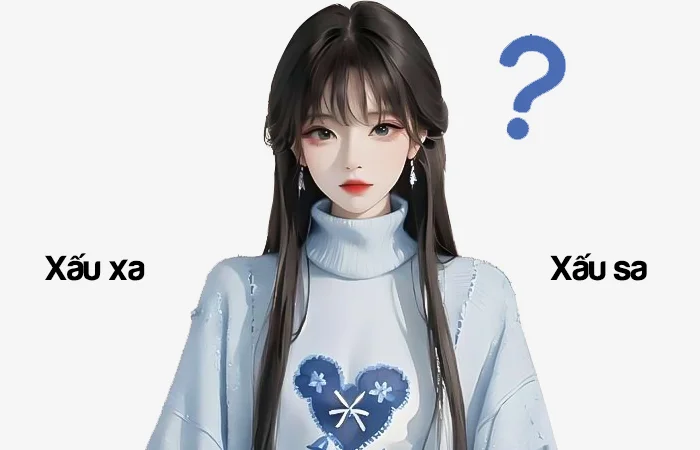 Xấu xa hay Xấu sa đâu là từ viết đúng chính tả?