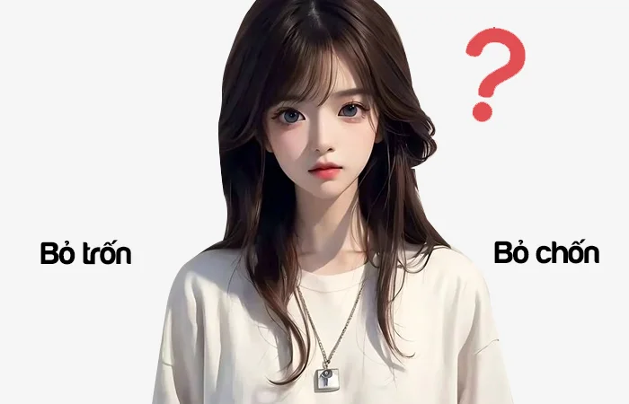 Bỏ trốn hay Bỏ chốn từ nào viết đúng chính tả?