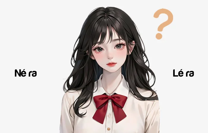 Né ra hay Lé ra từ nào viết đúng chính tả?
