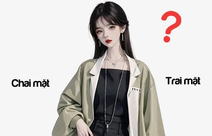 Chai mặt hay Trai mặt từ nào viết đúng chính tả?