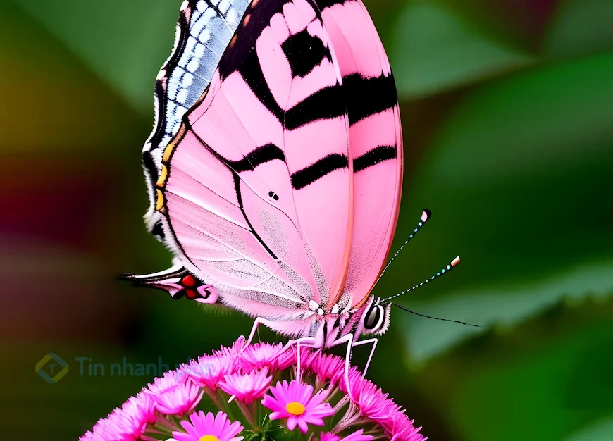 Hình ảnh con bướm màu hồng