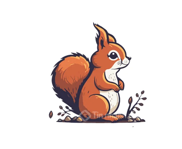Hình ảnh con sóc hoạt hình