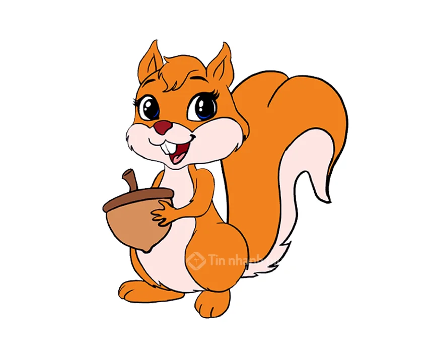 Hình ảnh con sóc hoạt hình