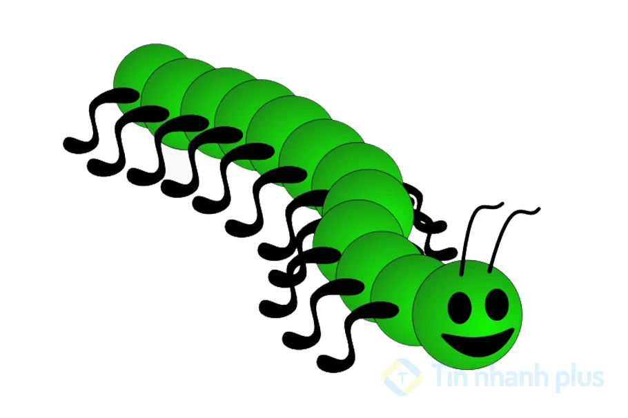hình ảnh hoạt hình con rết