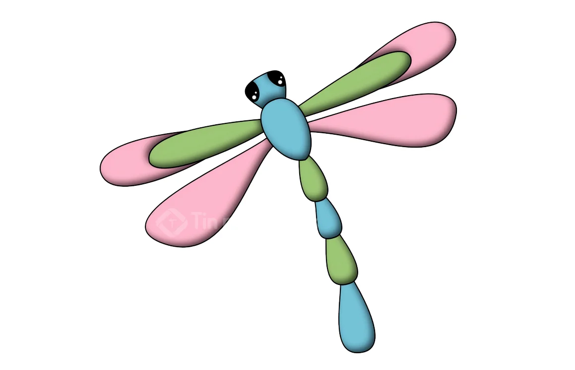 hình vẽ con chuồn chuồn