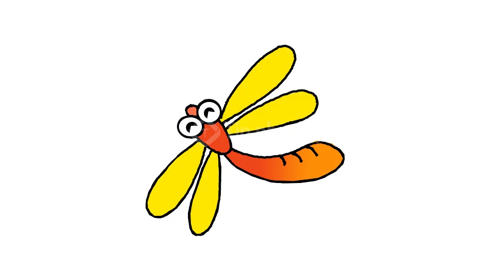 hình vẽ con chuồn chuồn