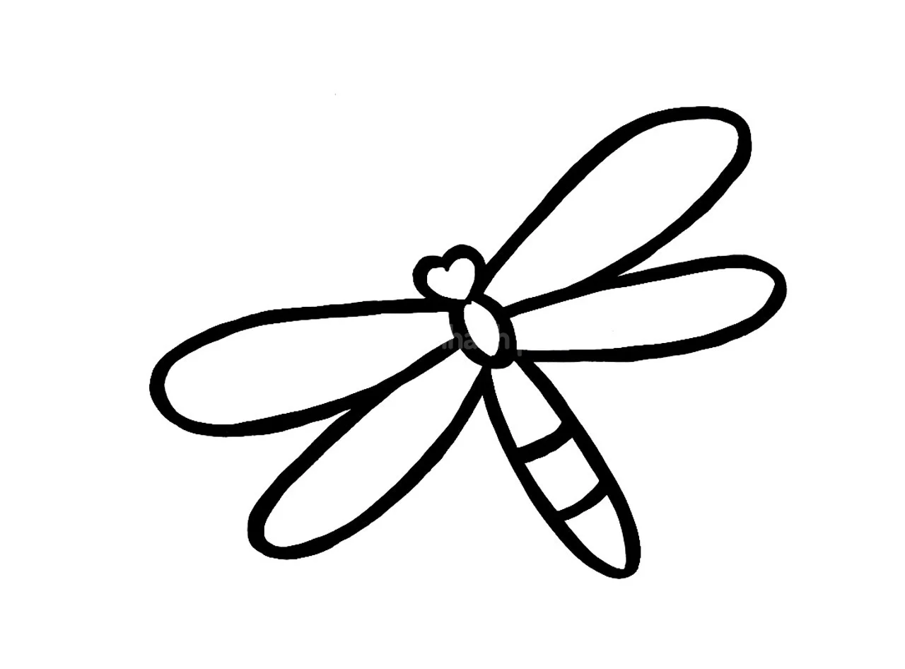 tô màu con chuồn chuồn