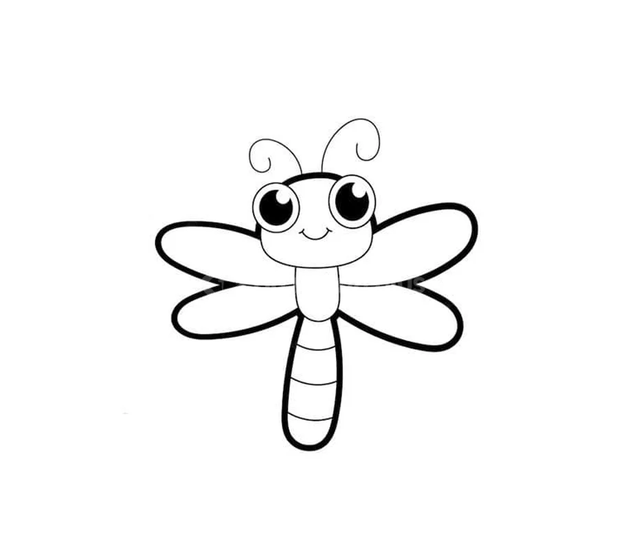 tô màu con chuồn chuồn