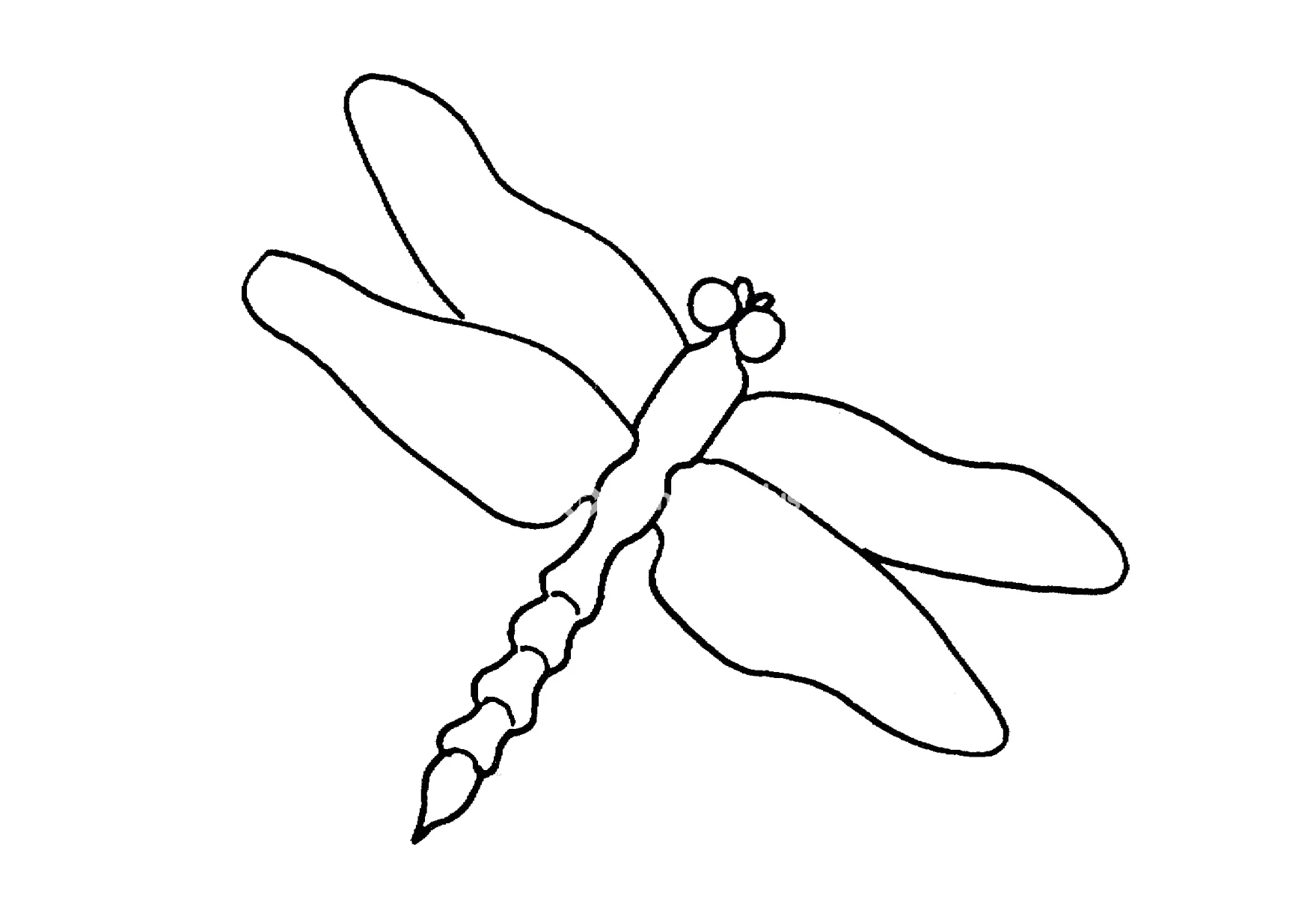 tô màu con chuồn chuồn