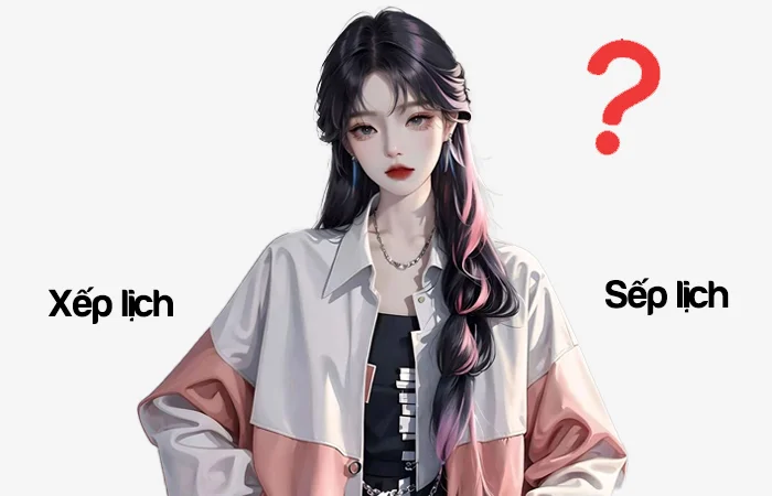 Xếp lịch hay Sếp lịch đâu là từ viết đúng chính tả?