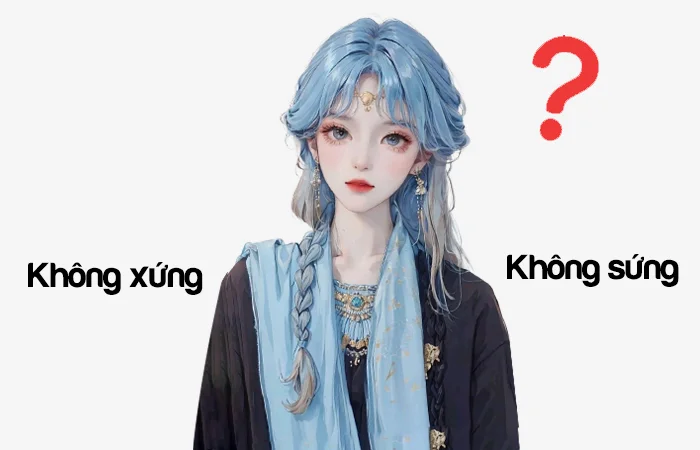 Không xứng hay Không sứng từ nào viết đúng chính tả?